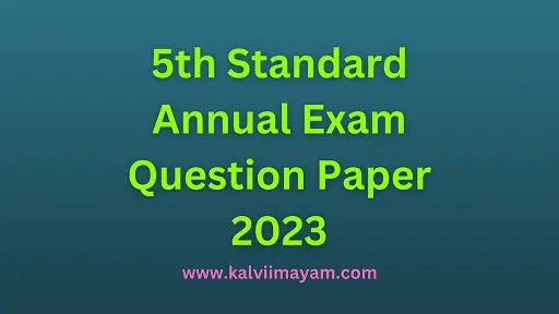 5th Term 3 Answer Key 2023 English Medium