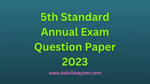 5th Term 3 Answer Key 2023 English Medium