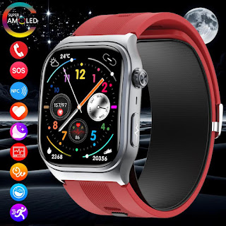 Health Monitoring SmartWatch ECG+PPG Blood Pressure Full Wrapped Airbag Pressurization 2.06-inch Amoled Screen Heart Rate