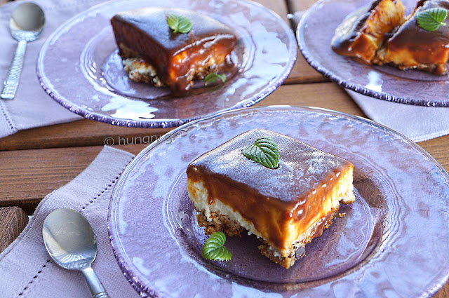 Dessert with Caramel Frosting