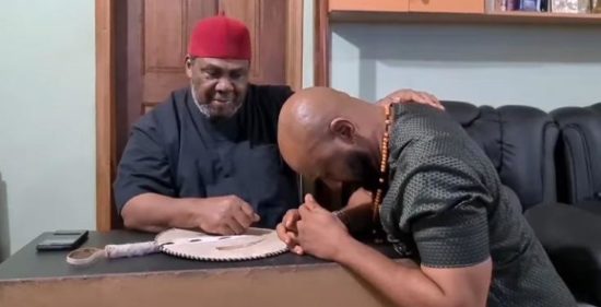 The moment Pete Edochie endorsed his son, Yul for 2023 presidency