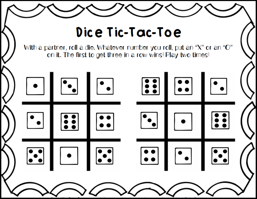 daisy designs dice games for math and literacy centers