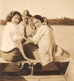 Boat ride Helen Killeen Parker Portsmouth, Virginia about 1919-21