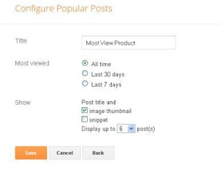 Cara Memodif Widget Populer Post Di Blog