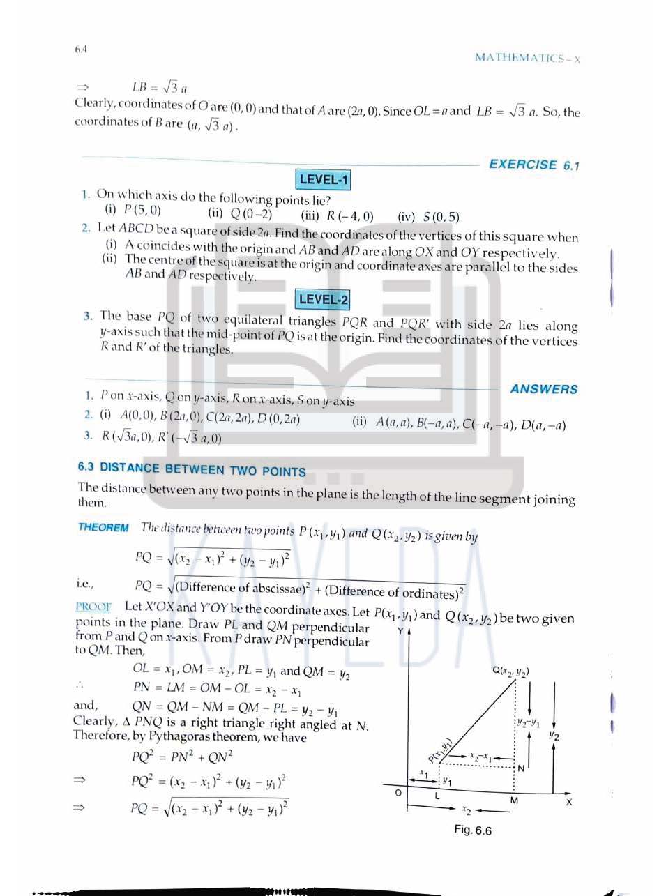 RD Sharma Class 10 Mathematics | Chapter6: Co-ordinate Geometry