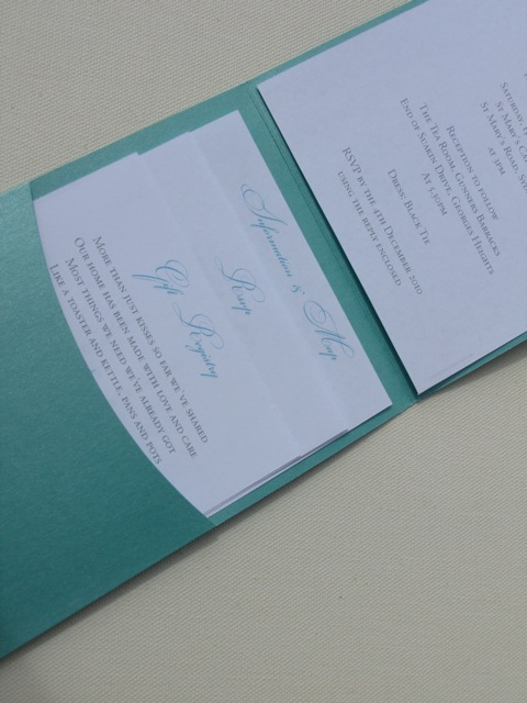 Pocket invitations are a