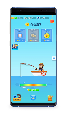 حصريآ اربح بطاقة Google play فئة 100$ +رصيد باي بال PayPal  عبر صيد السمك مع هذه اللعبة Royal Fishing الجديدة