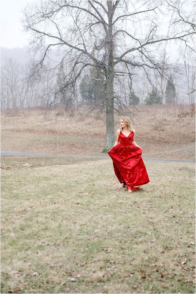 red dress fashion photography