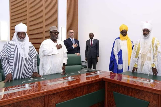  Photos: Emir Sanusi Arrives Akwa Ibom State On A Solidarity Visit To Governor Udom Emmanuel