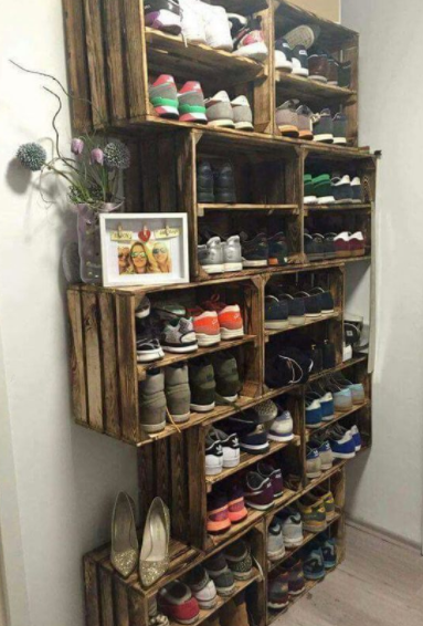 50 Model  Rak  Sepatu Kayu  Minimalis Paling Kreatif Terbaru 