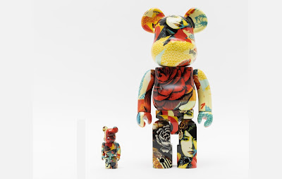 Designer Con 2022 Exclusive OBEY Giant Be@rbrick Vinyl Figure Set by Shepard Fairey x Medicom Toy