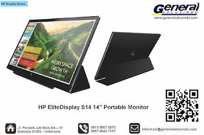 HP EliteDisplay S14 14" Portable Monitor