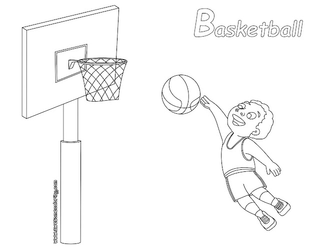 basketball coloring page