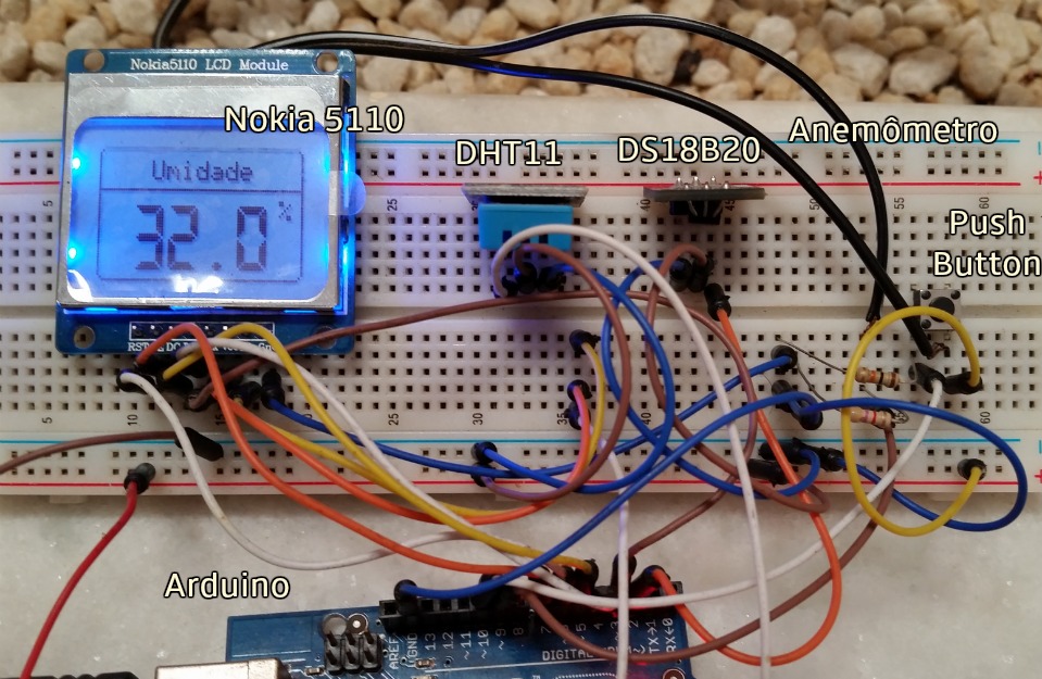 Mini estação meteorológica com arduino