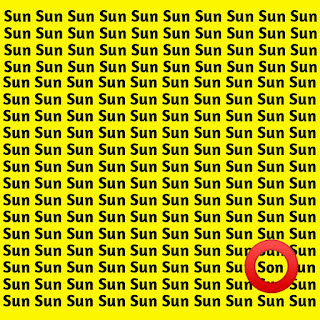 Brain Challenge: If You Have Eagle Eyes Find the Word Son Among the Sun Within 13 Seconds