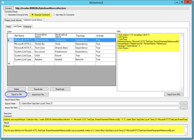 10 witadminui2013 - Collection Level Actions - Link Types tab 10 witadminui2013 - Collection Level Actions - Link Types tab