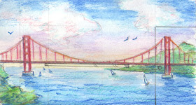 golden gate bridge cartoon. of the Golden Gate Bridge.