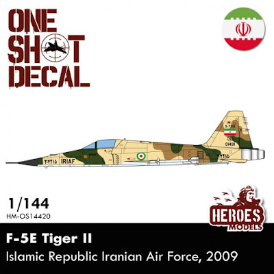 1/144 F-5e Tiger Ii | Iriaf | One Shot Decal