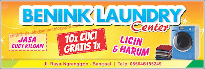 spanduk laundry