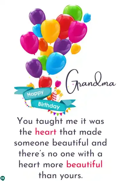 happy birthday grandmother quotes images with balloons