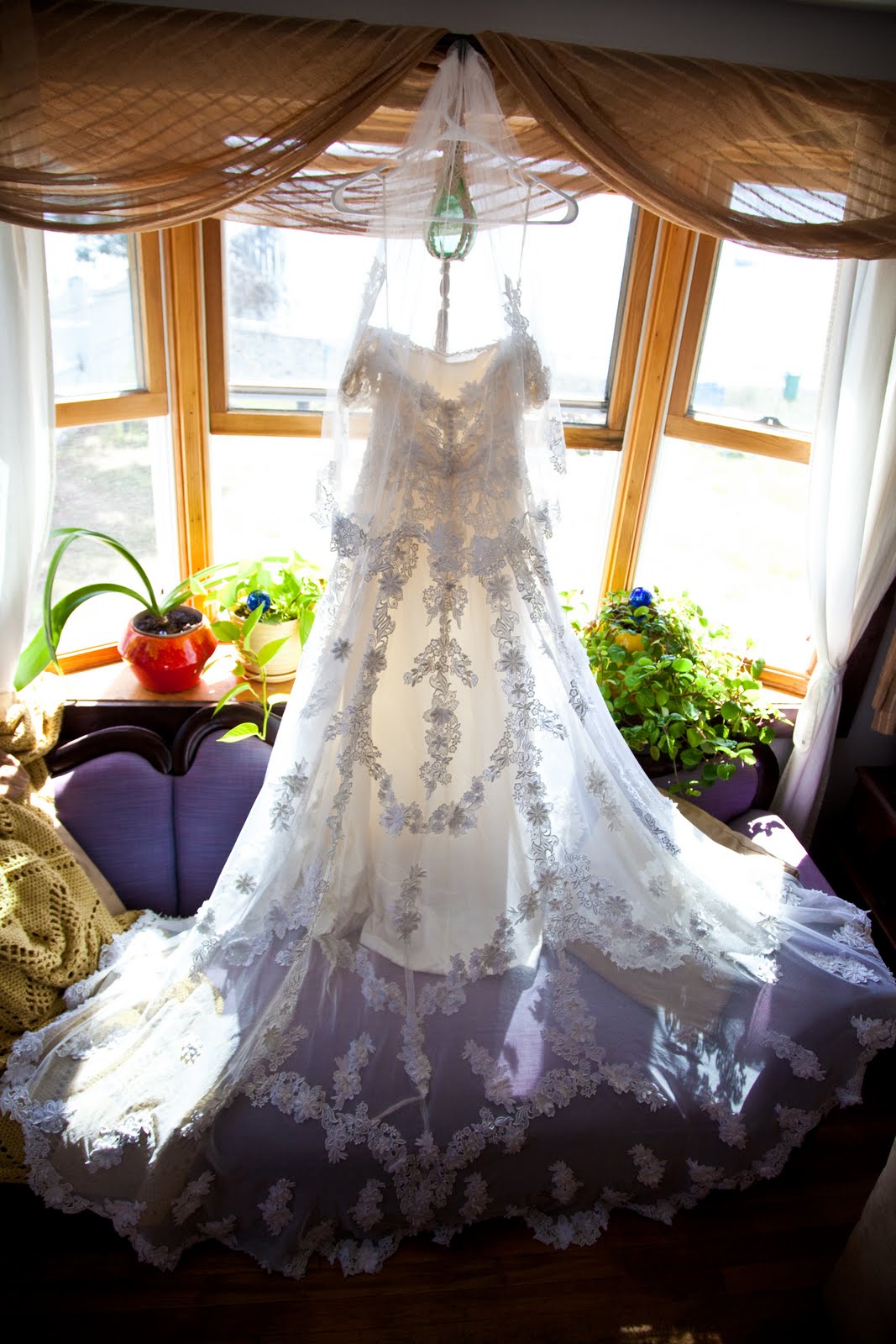 Priscilla of Boston Italian Lace Wedding Dress