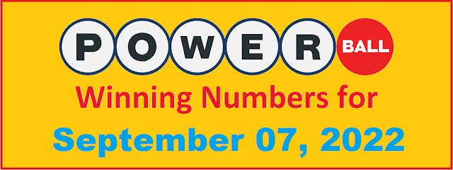 PowerBall Winning Numbers for Wednesday, September 07, 2022