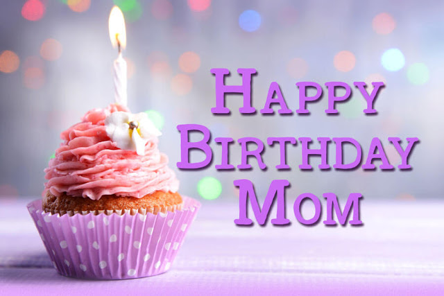Happy Birthday Mom cake Image