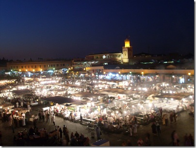 Djemaa el Fna dal cafè Glacier