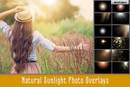 135 Natural Sun Light Photoshop Overlays free Download