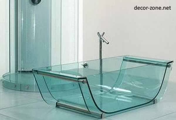bathroom designs with glass bath, ideas, photos, tips