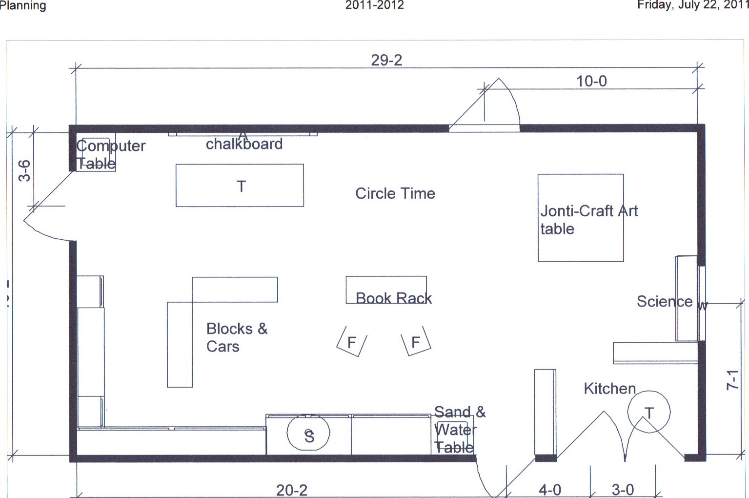 Preschool Classroom Layout