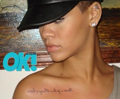 Rihanna's tattoo