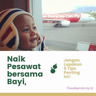 Tips naik pesawat dengan bayi