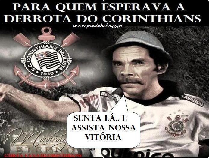 Seu Madruga da Turma Do Chaves Mandando um recado para os anti corithianos, final da libertadores Corinthians e Boca Juniors