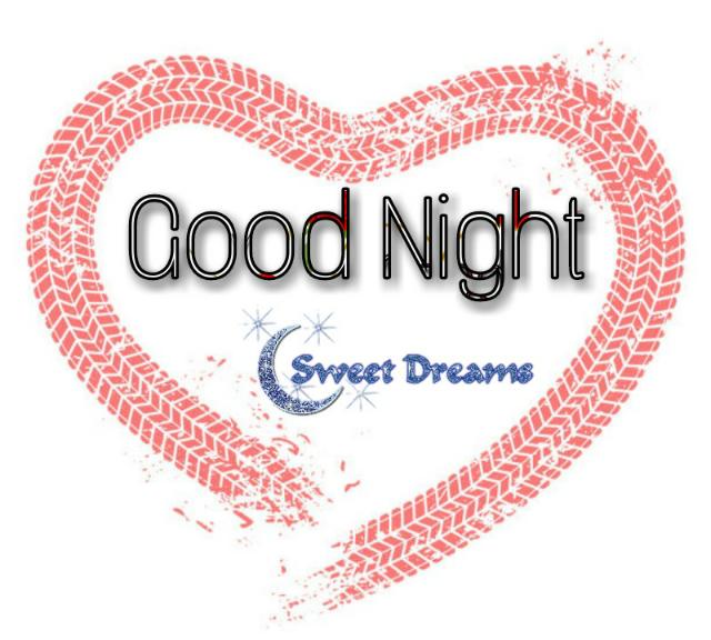 romantic good night heart image