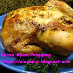Resep dan Cara Memasak Ayam Panggang (roast chicken)  Ala 