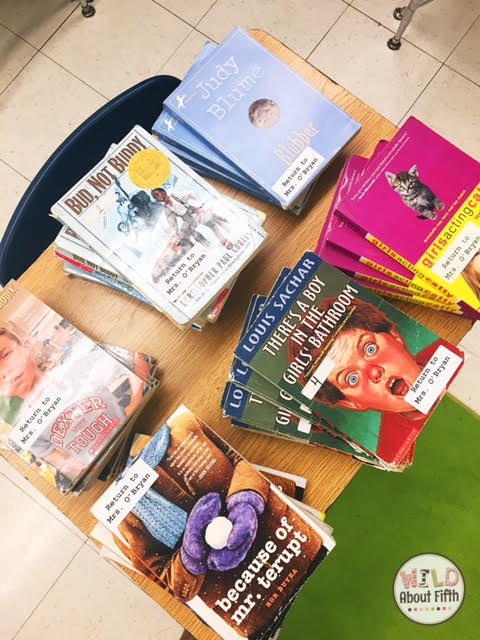 use scholastic to purchase sets of book club books with bonus points