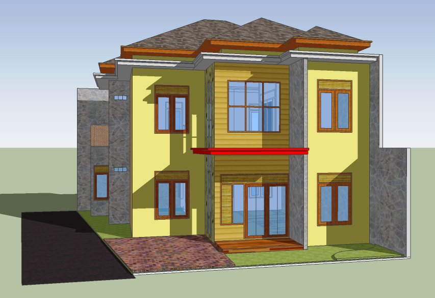  Desain  Rumah  Minimalis Dua  Lantai  dian arsitek