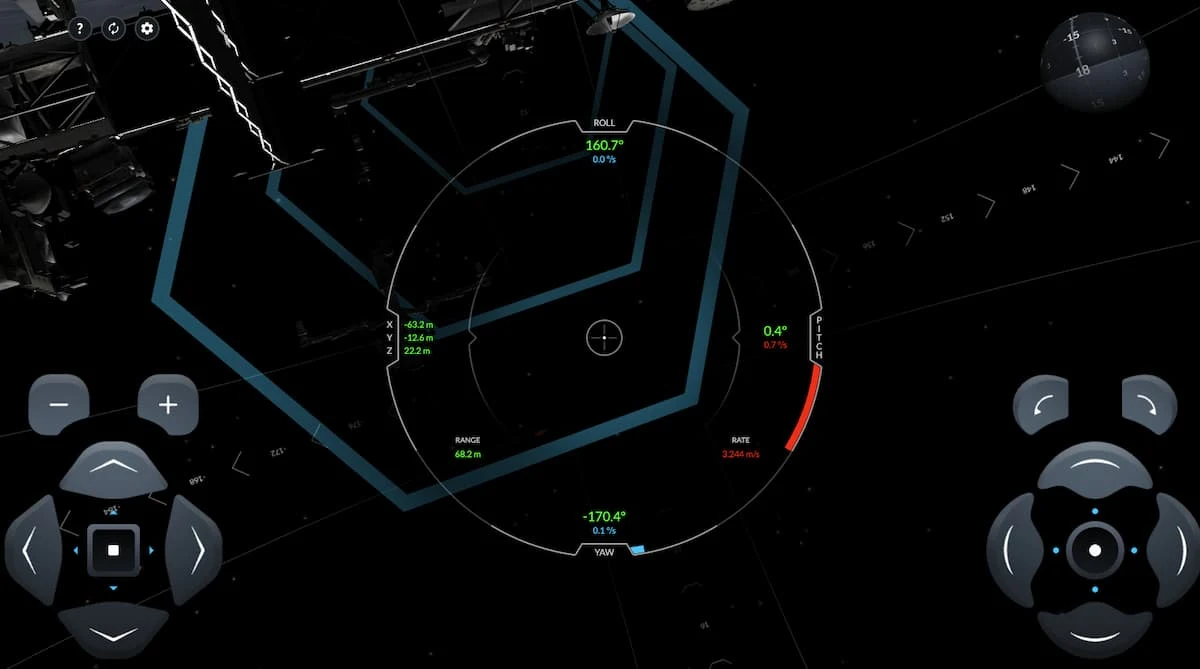 Der Web SpaceX ISS Andock-Simulator | Schaffst du es an die Raumstation anzudocken?