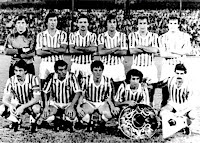 REAL VALLADOLID DEPORTIVO. Temporada 1980-81. Llacer, Meza, Richard, Jacquet, Durovic, Gail; Moré, Sánchez Valles, Juan Manuel, Pepín y Pepe Ramírez. REAL VALLADOLID DEPORTIVO 1 TAMPICO MADERO F. C. 0 Jueves 28/08/1980, 23:00 horas. IX Trofeo Ciudad de Valladolid, Final. Valladolid, estadio José Zorrilla. GOLES: ⚽1-0: 81’, Richard.