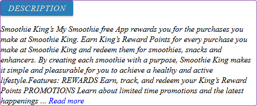 smoothie king application