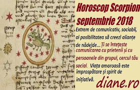 Horoscop Scorpion septembrie 2018