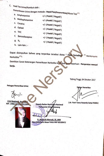 Cara Membuat Surat Bebas Narkoba Di Bnn Bagi Contoh Surat