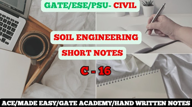 Civil Engineering/E books/Notes/GATE/ESE/PSU/Civil Engineering/GATE Exam Free Notes/E Books/Notes/ACE Workbook/PYQ’s/Soil Short Notes-Quick Revision
