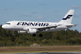 Airbus A319 of Finnair, at Stockholm Arlanda