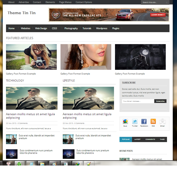 Template Tin Tin - Theme tin tức cho blogspot