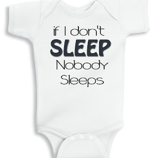 if I don't sleep nobody sleeps baby onesie