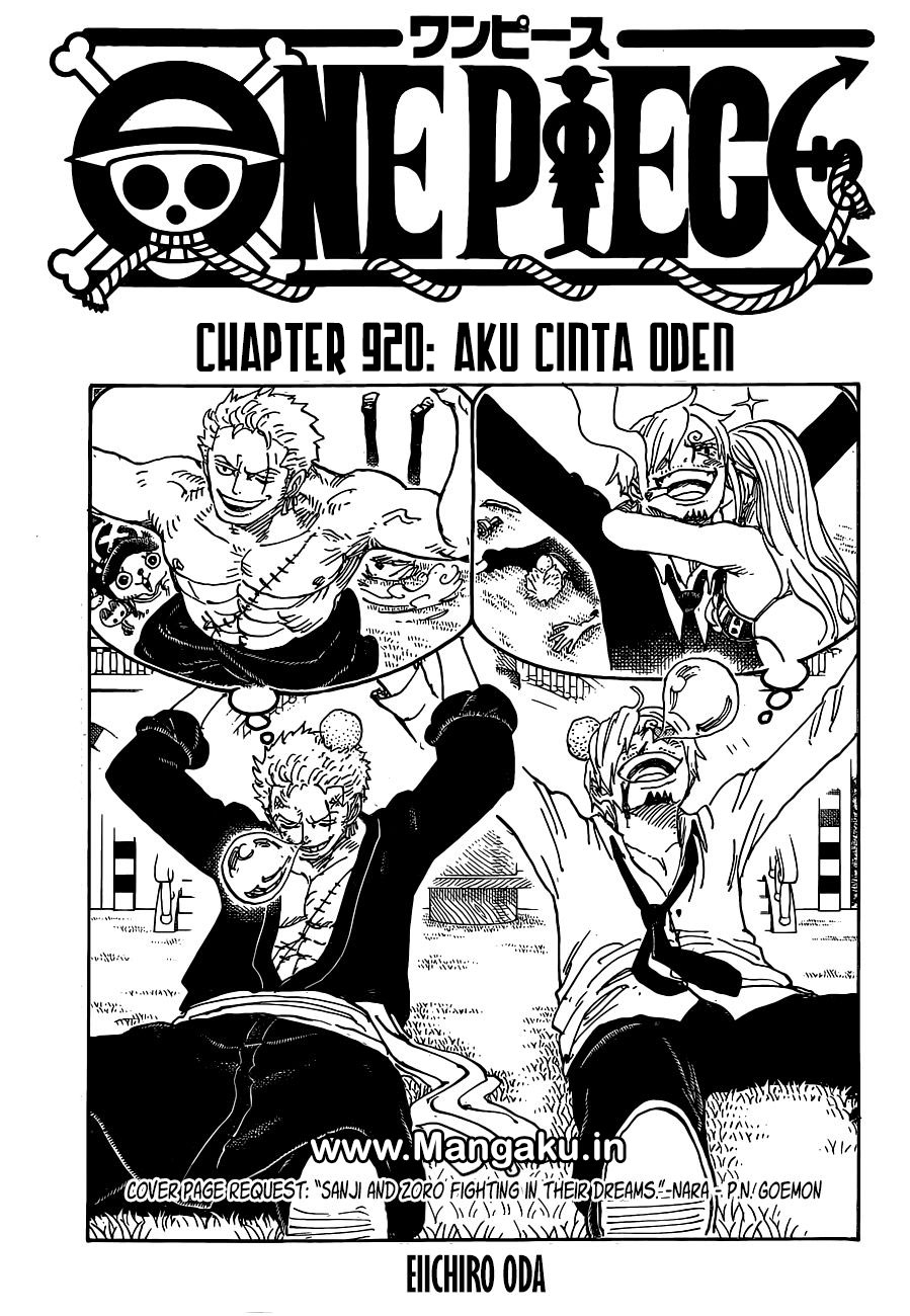 Komik One Piece Chapter 920 Aku Cinta Oden Dunia Anime