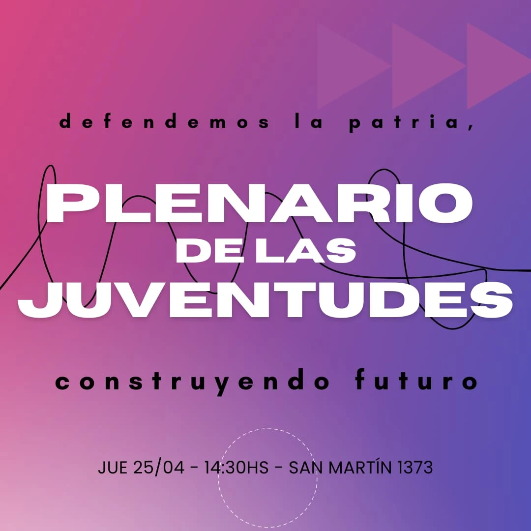 plenario de las juventudes