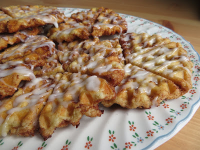 Cinnamon Roll Waffles